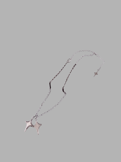 Star Pendant Necklace - Titanium Steel