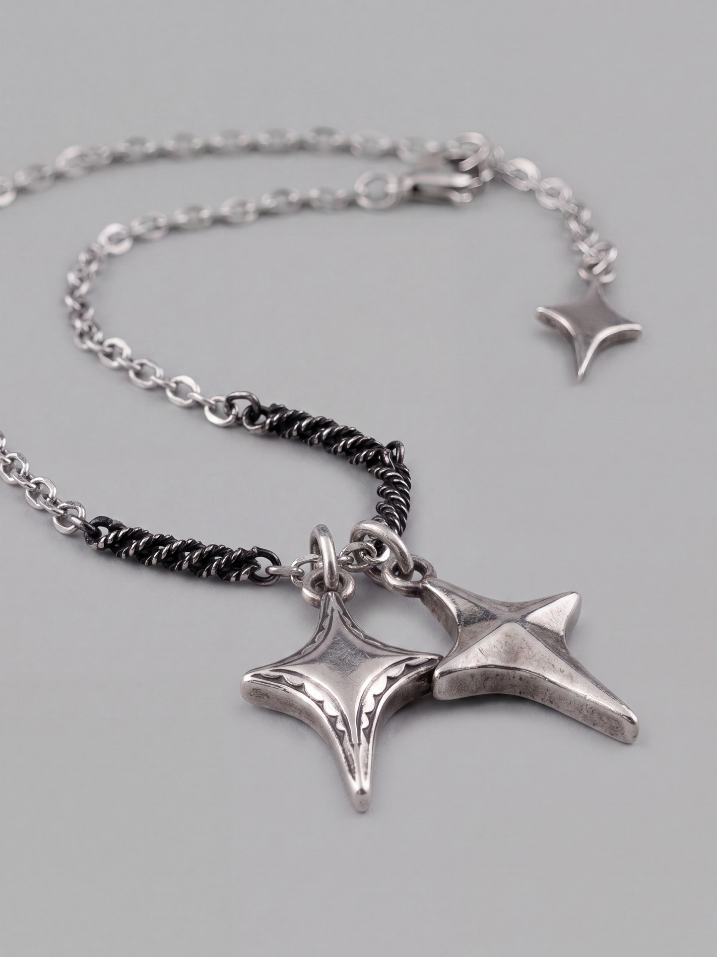 Star Pendant Necklace - Titanium Steel