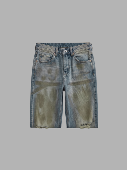 Distressed Mud Wash Jeans, product photo