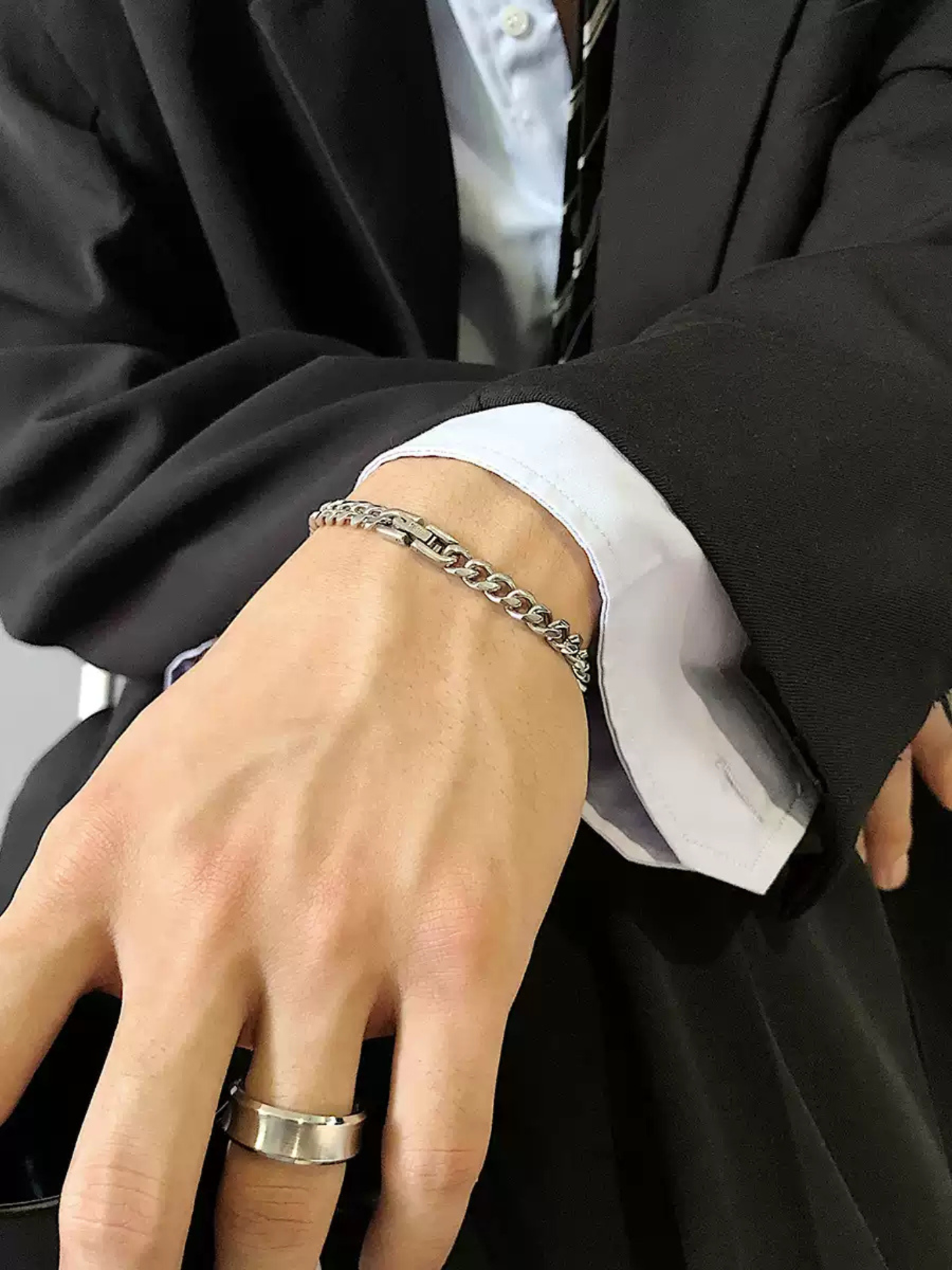 Cuban Bracelet - Titanium Steel