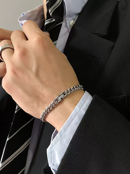 Cuban Bracelet - Titanium Steel