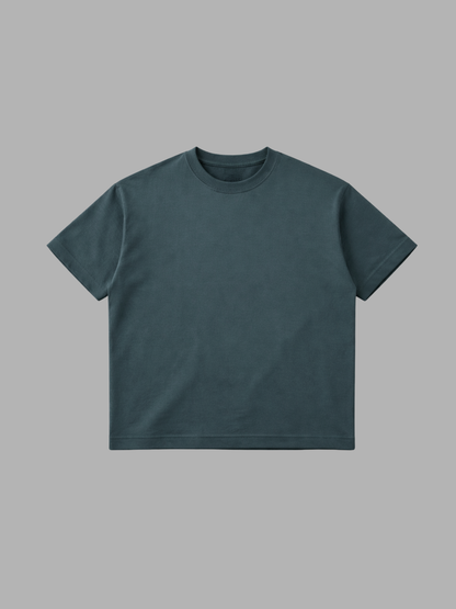 Boxed Short Sleeve Tee, Green colourway, product photo