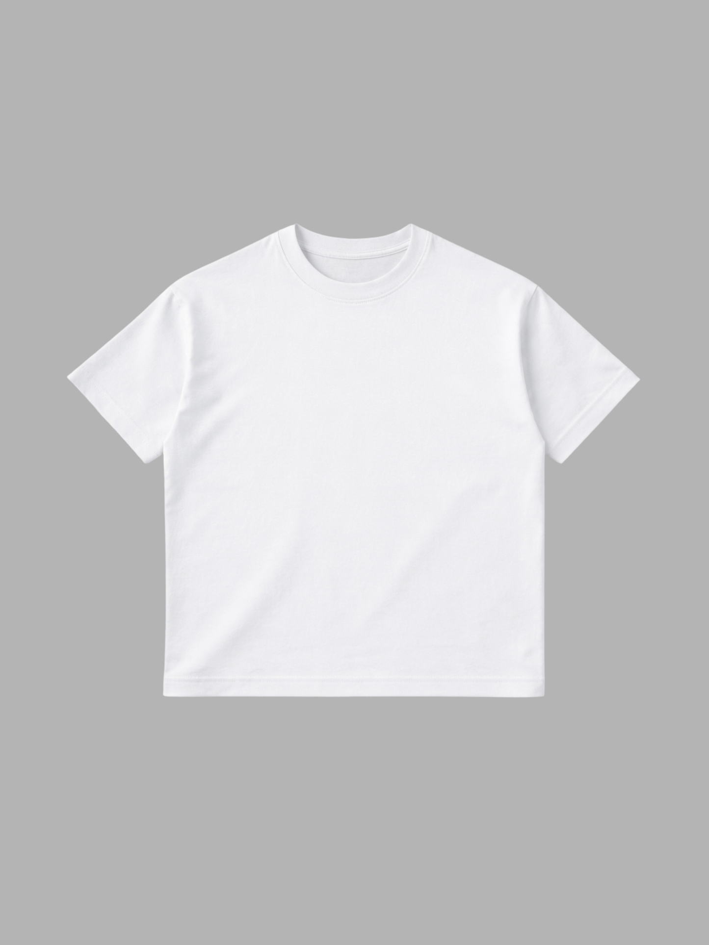 Boxed Short Sleeve Tee, White colourway, product photo