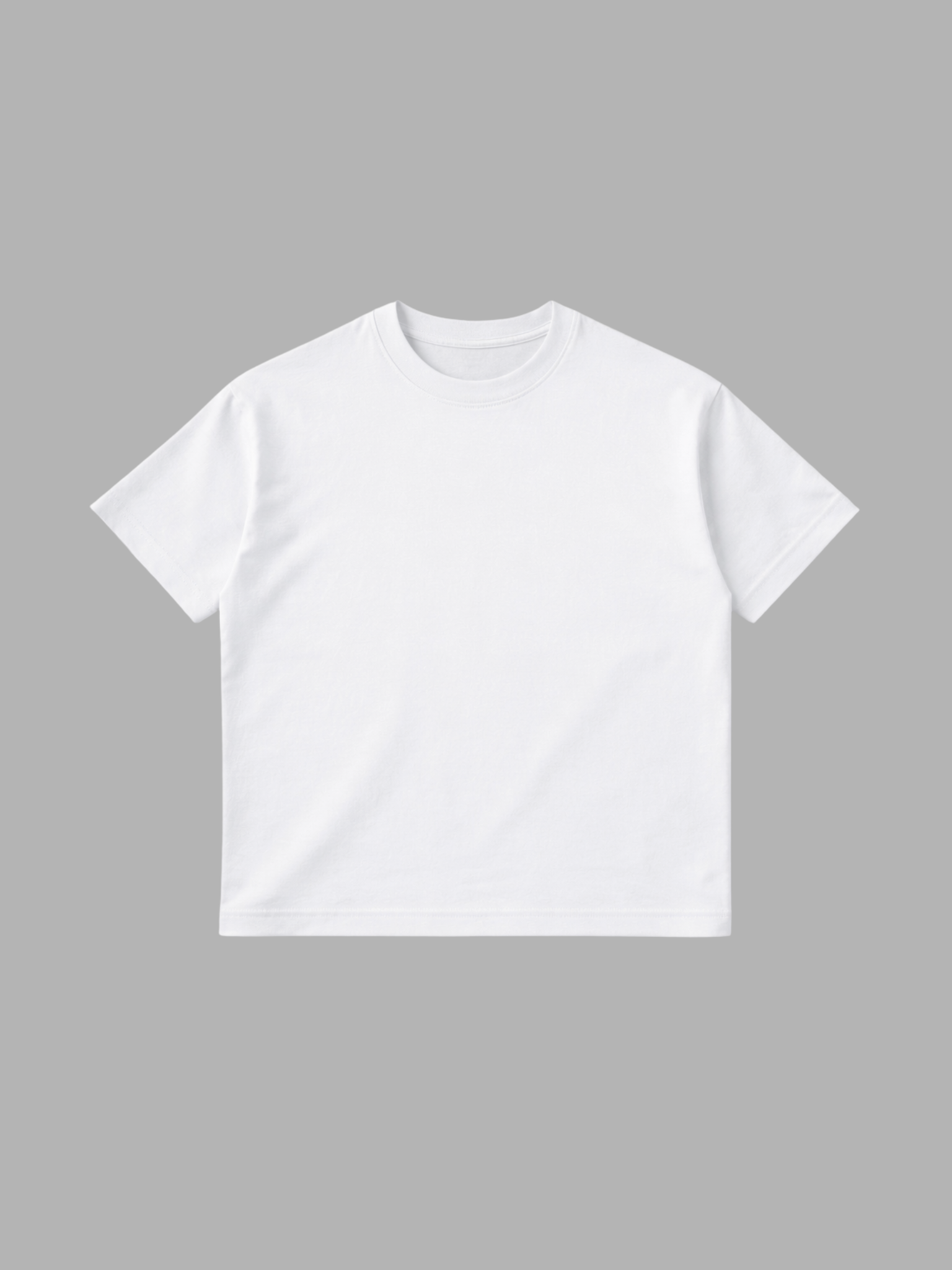 Boxed Short Sleeve Tee, White colourway, product photo