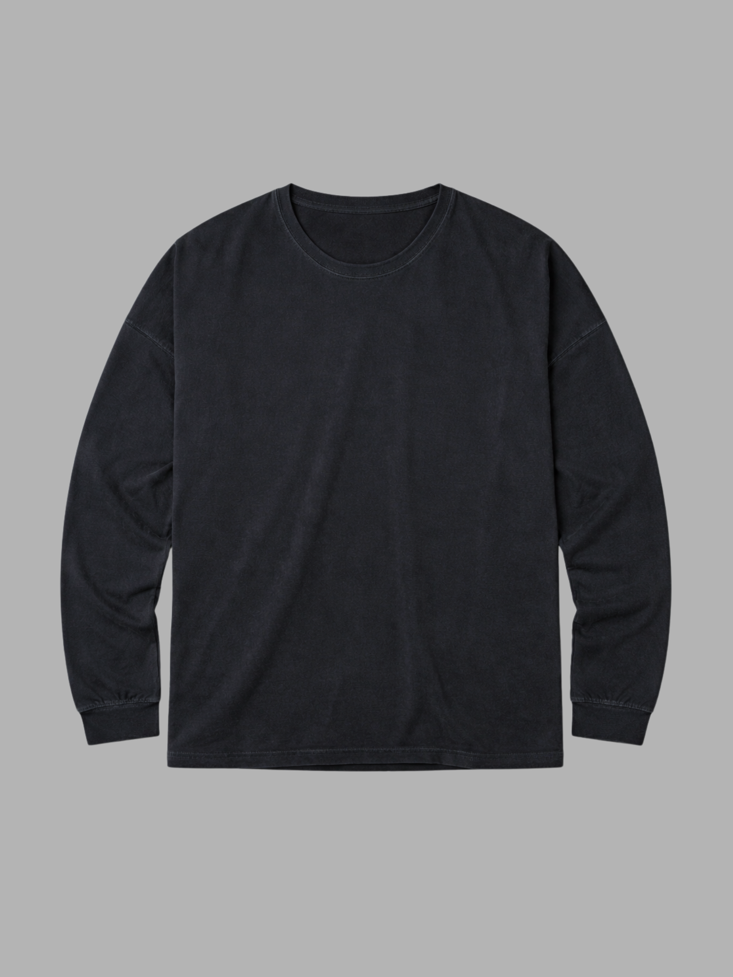 Casual Longsleeve Tee, Black colourway, product photo