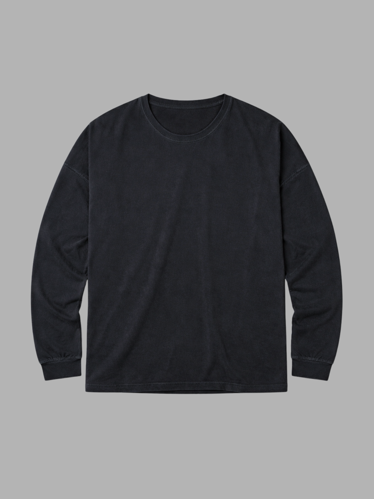 Casual Longsleeve Tee, Black colourway, product photo