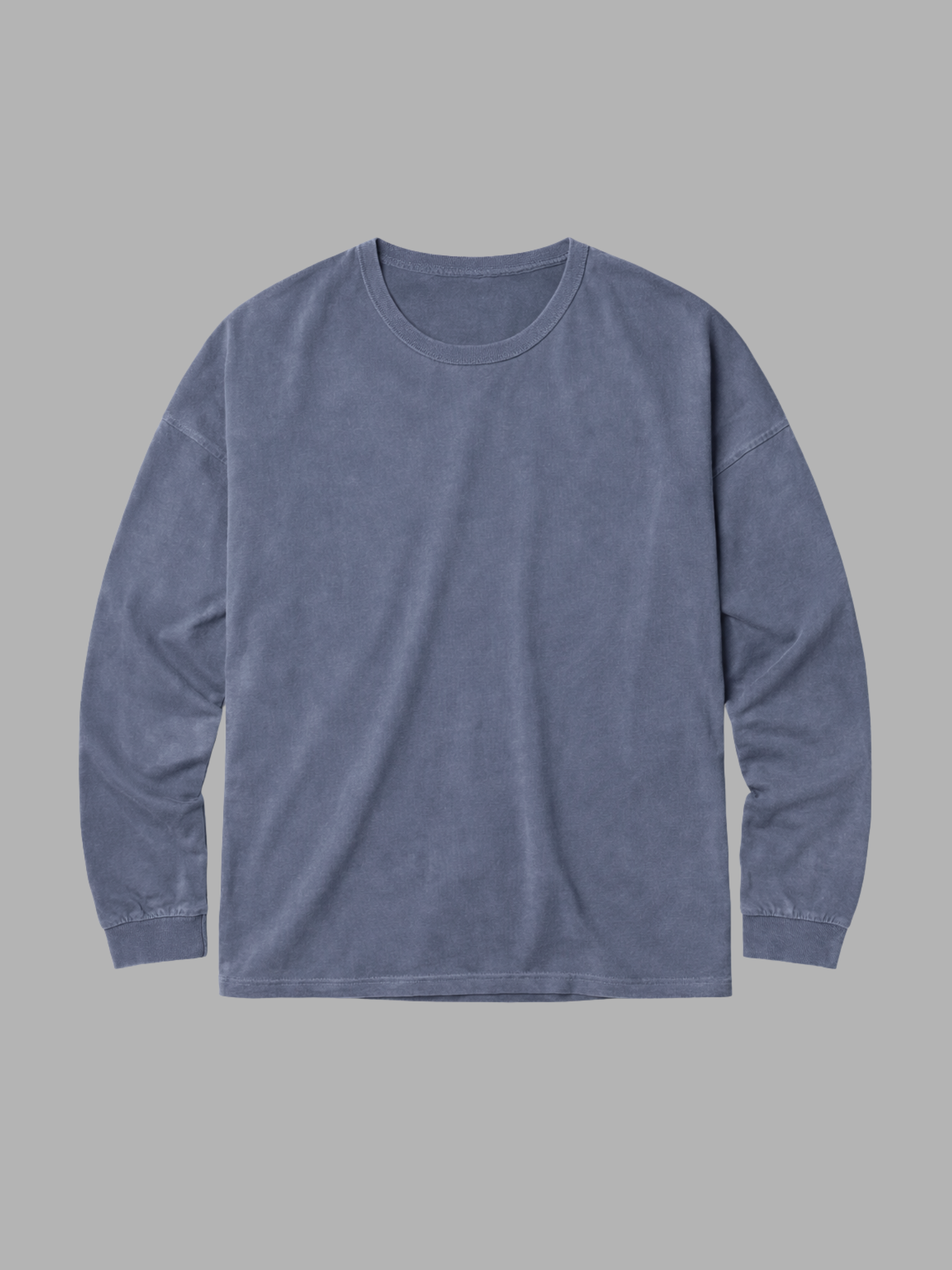 Casual Longsleeve Tee, Blue colourway, product photo