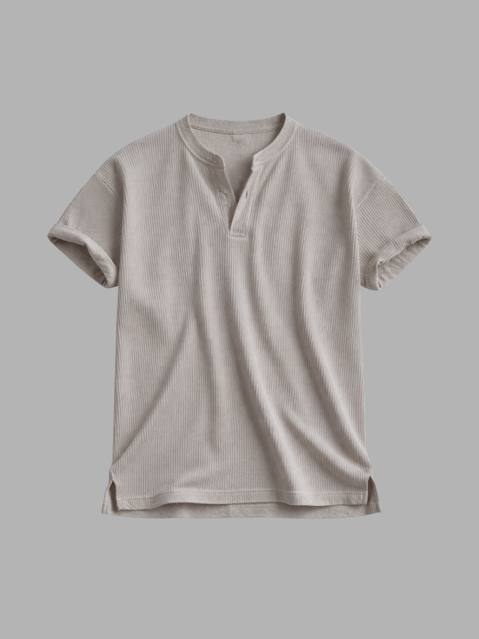 Henley Waffle Tee