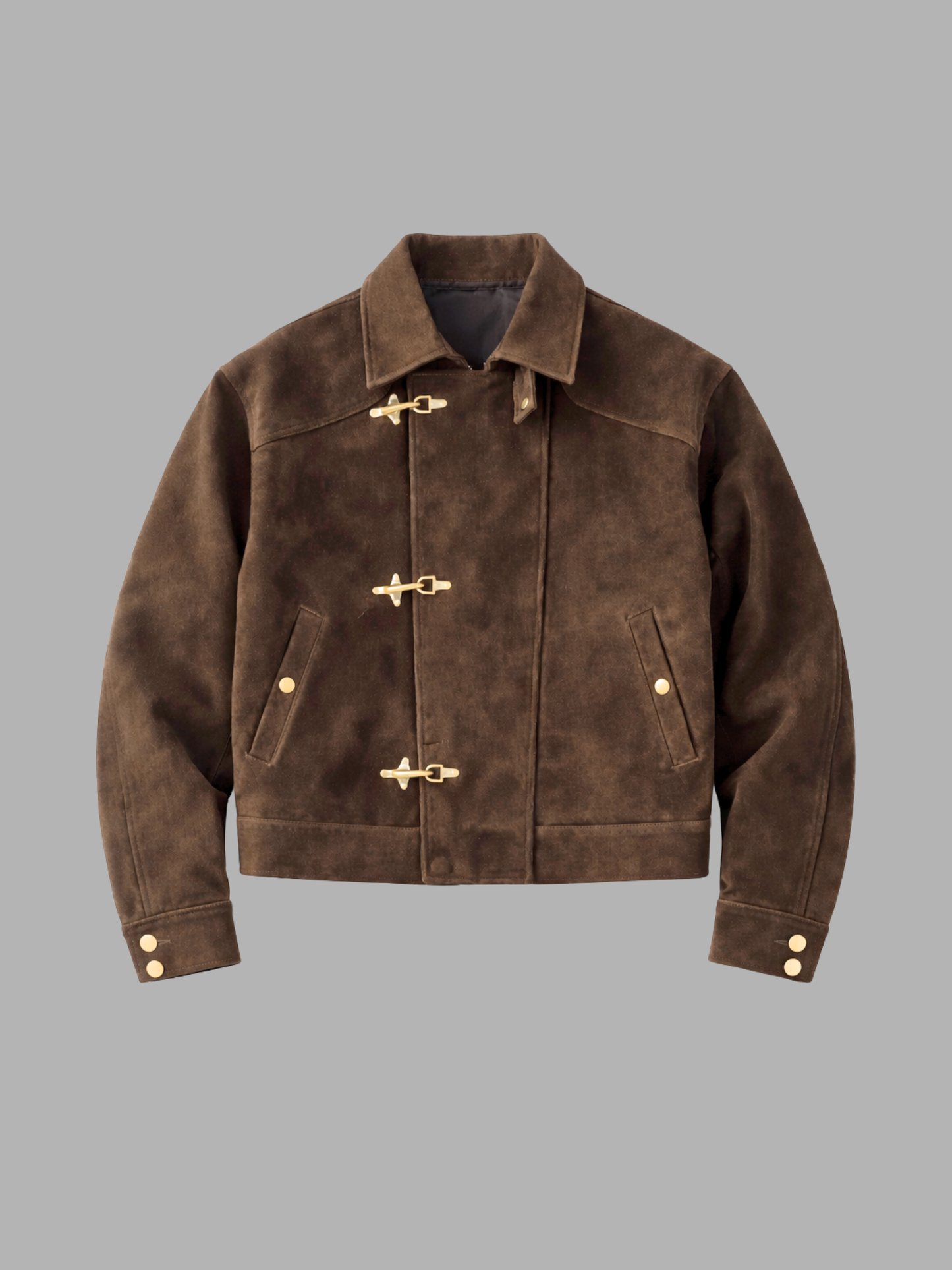 Kuki Faux-Suede Jacket in light brown, product photo